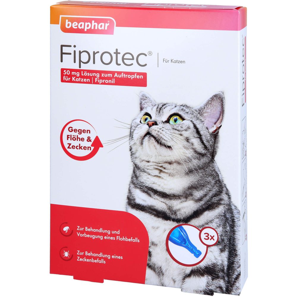 FIPROTEC 50 mg Lösung zum Auftropfen für Katzen