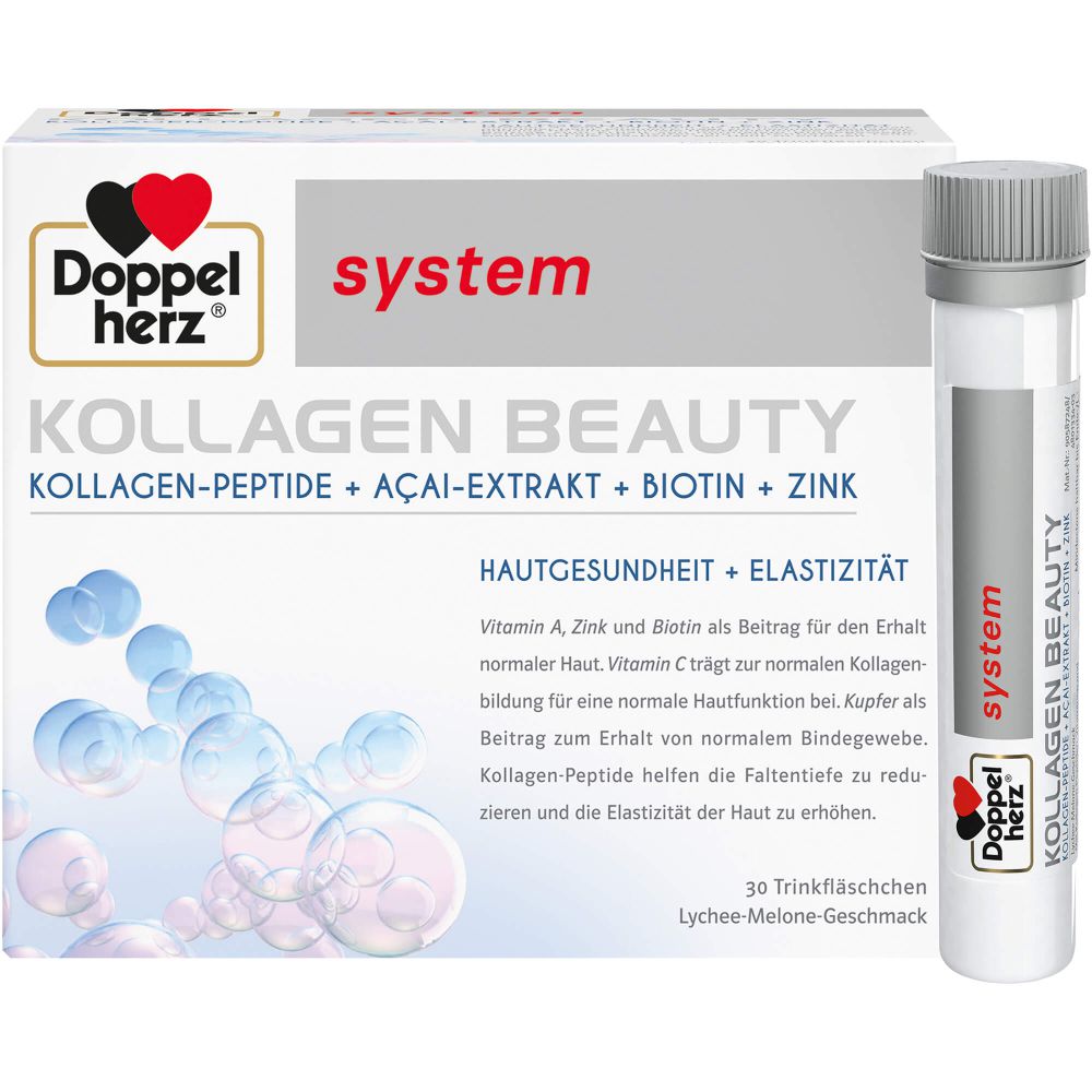 DOPPELHERZ Kollagen Beauty system Trinkfläschchen