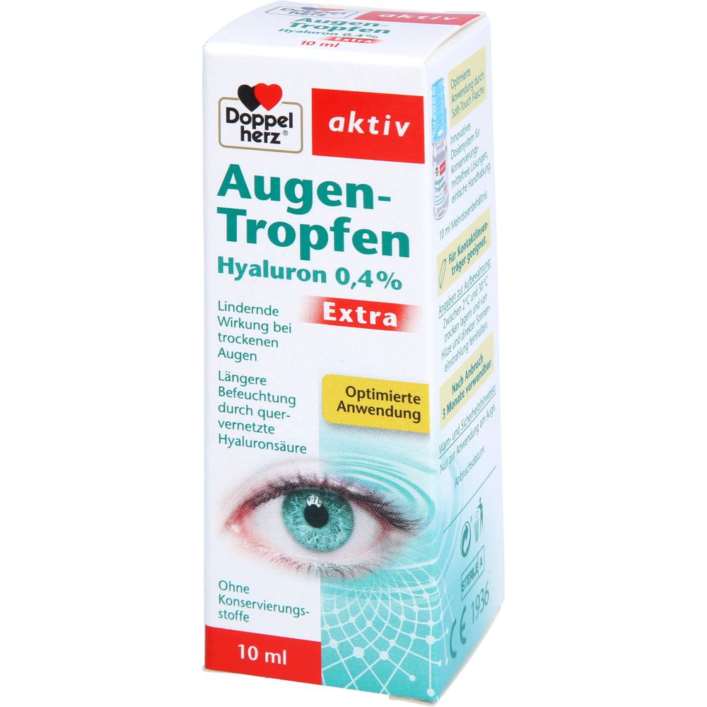 DOPPELHERZ Augen-Tropfen Hyaluron 0,4% Extra