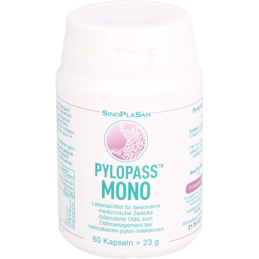 PYLOPASS MONO 200 mg bei Helicobacter pylori Kaps.