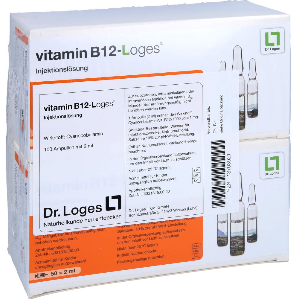 Vitamin B12-Loges Injektionslösung Ampullen 200 ml