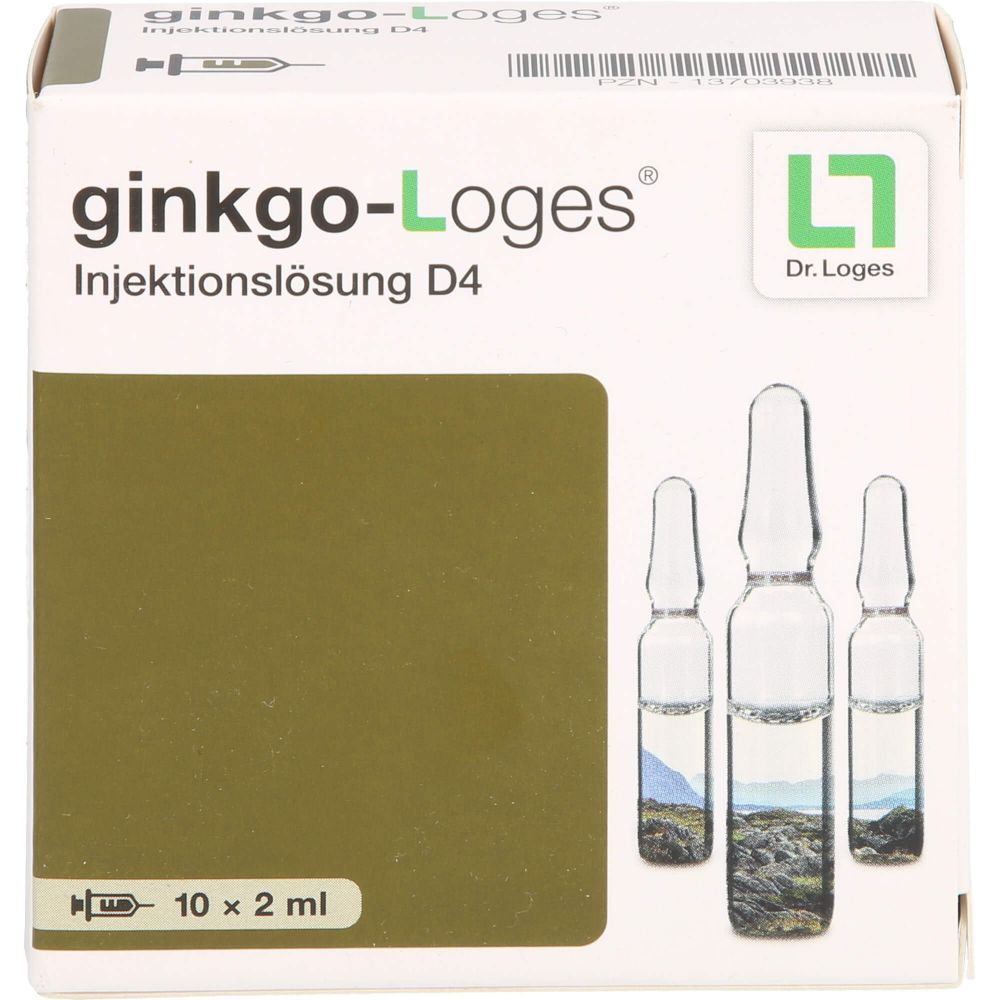 Ginkgo-Loges Injektionslösung D 4 Ampullen 20 ml