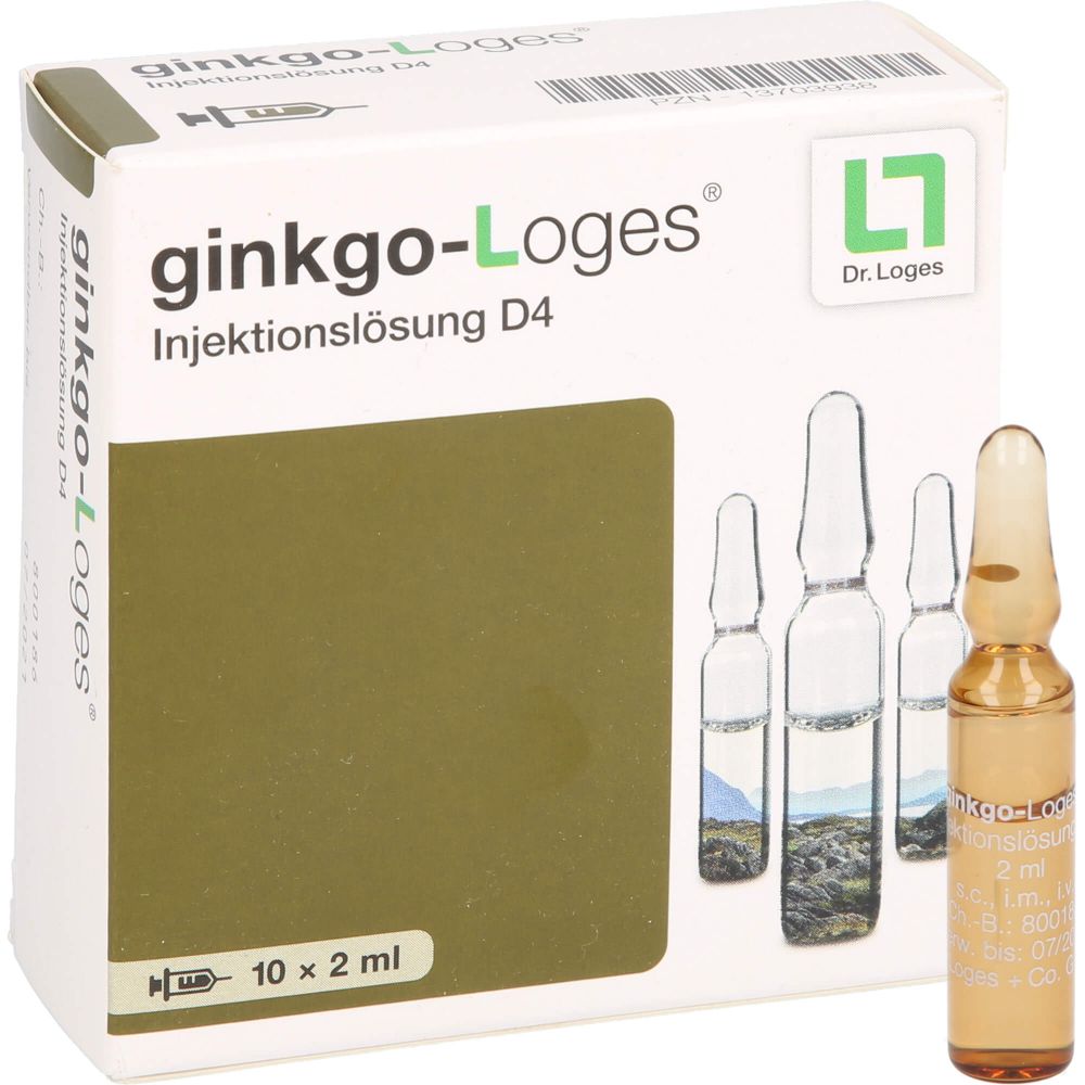 GINKGO-LOGES Injektionslösung D 4 Ampullen