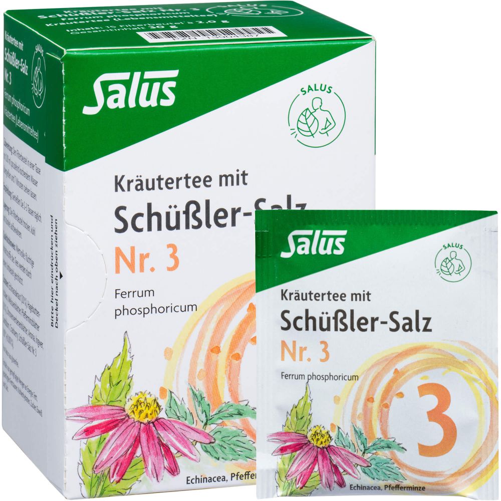 KRÄUTERTEE mit Schüssler-Salz Nr.3 Salus Fbtl.