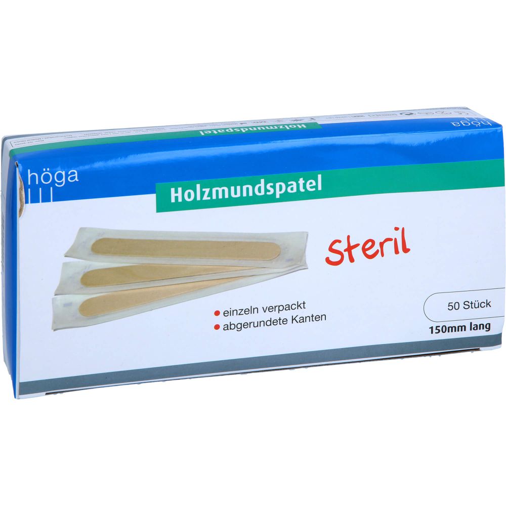 HOLZMUNDSPATEL steril 150 mm lang einzeln verpackt