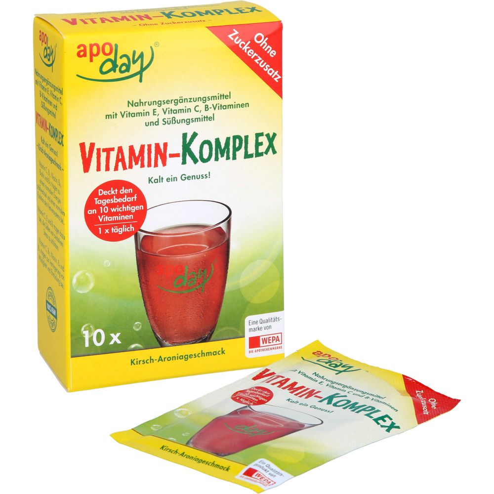 APODAY Vitamin-Komplex Kirsch-Aronia zuckerfr.Plv.