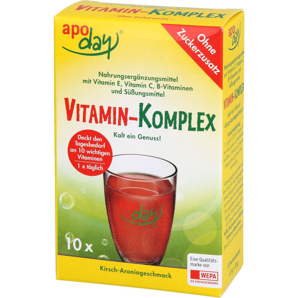 APODAY Vitamin-Komplex Kirsch-Aronia zuckerfr.Plv.