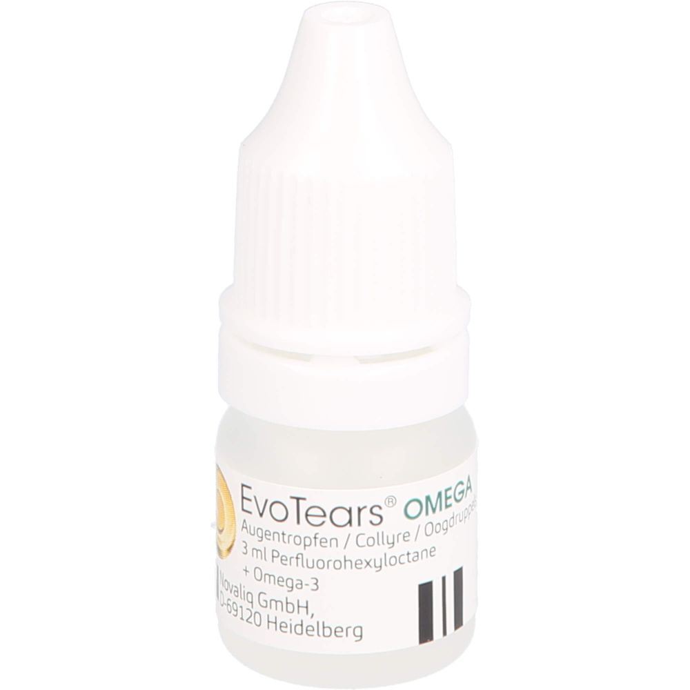 Evotears Omega Augentropfen 3 ml langanhaltenden Schutz vor Verdunstung und tränenden Augen