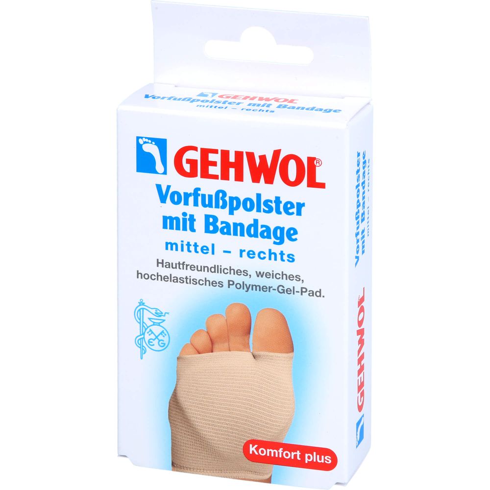 GEHWOL Vorfußpolster mit Bandage rechts mittel