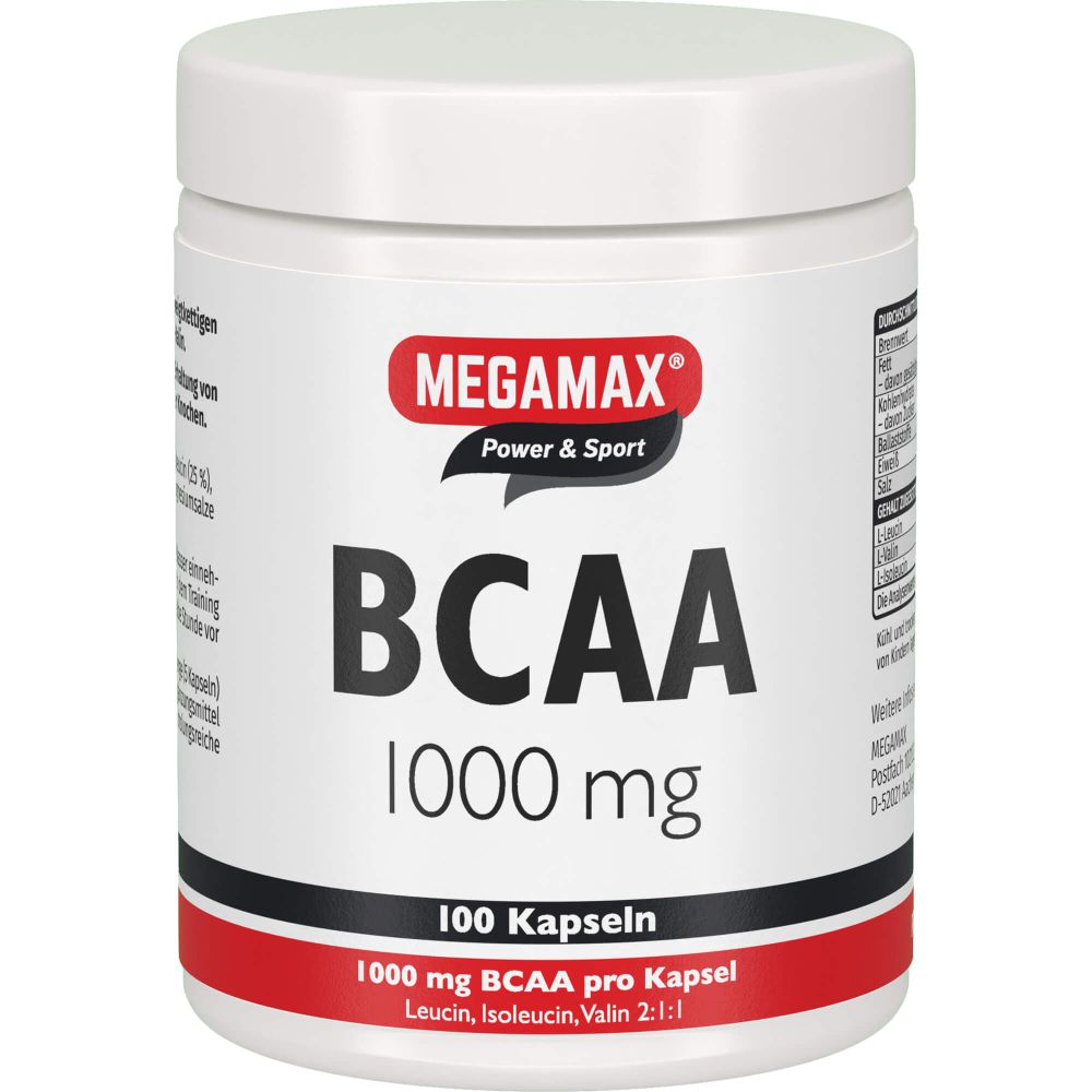 Bcaa 1000 mg Megamax Kapseln 100 St