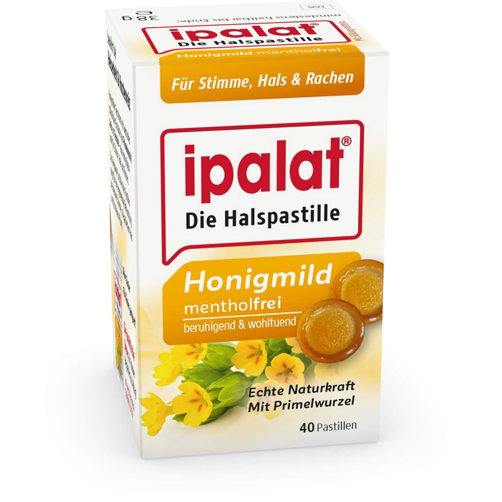 IPALAT Halspastillen honigmild o.Menthol zuckerfr.