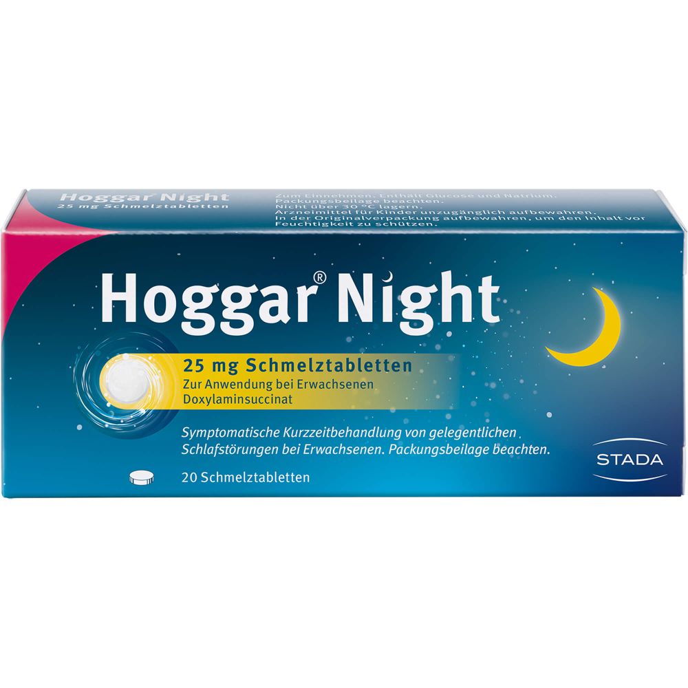 Hoggar Night 25 mg Schmelztabletten 20 St