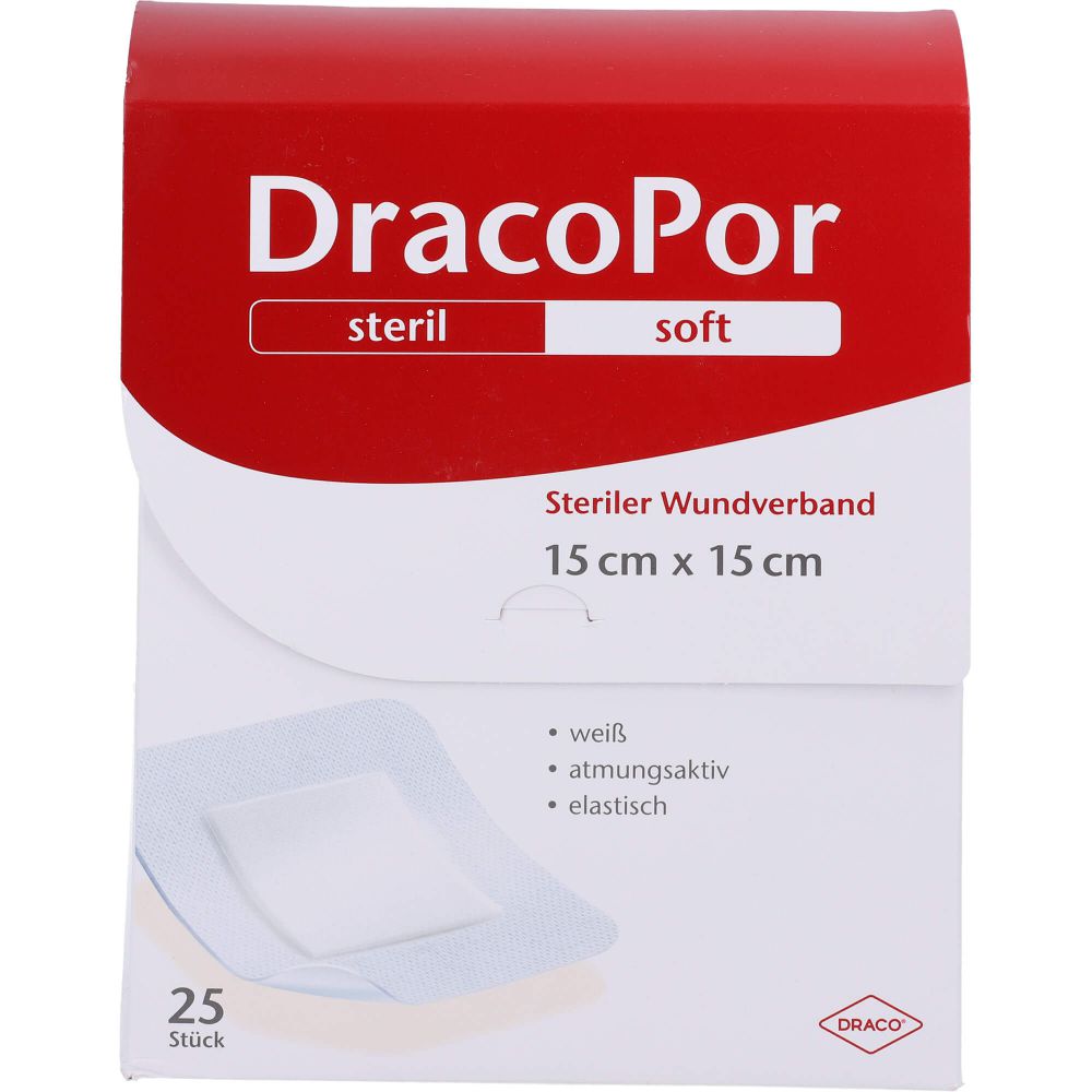 DRACOPOR Wundverband 15x15 cm steril