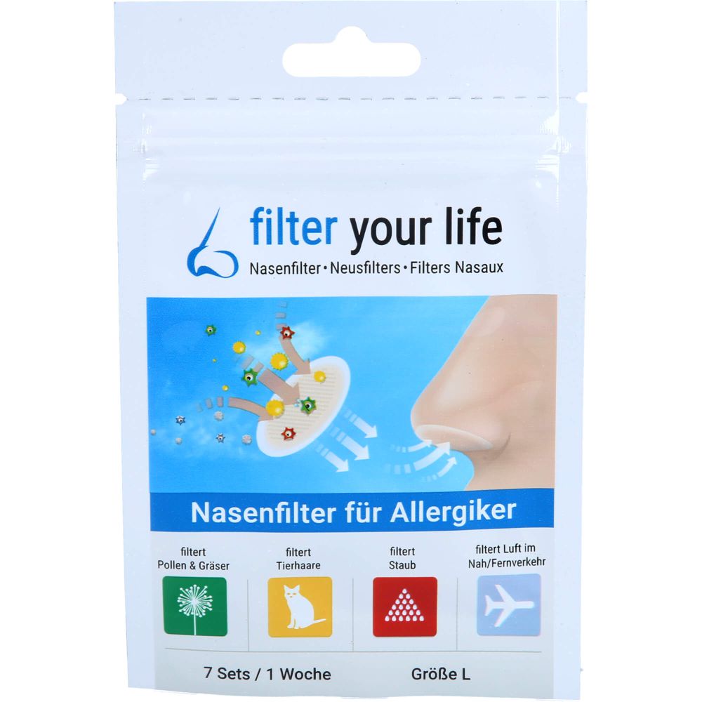 FILTER YOUR LIFE Nasenfilter f.Allergiker Gr.L