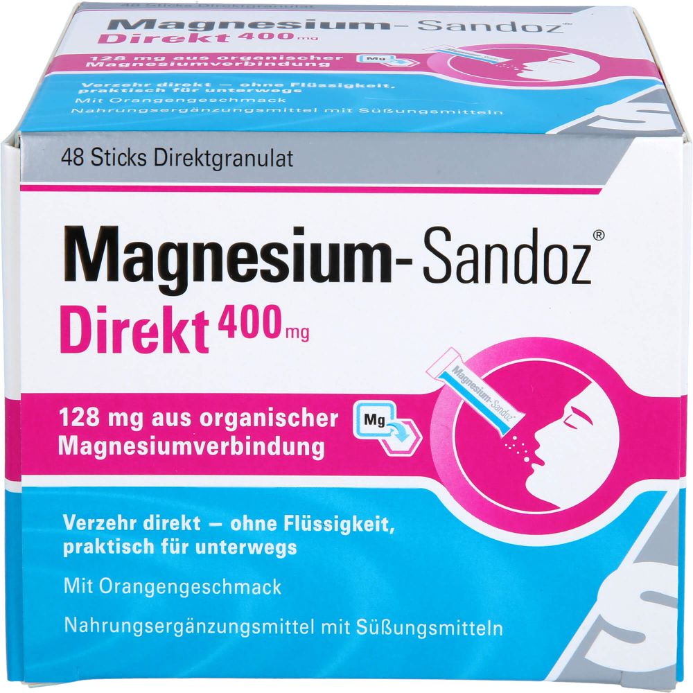 Magnesium Sandoz Direkt 400 mg Sticks 48 St