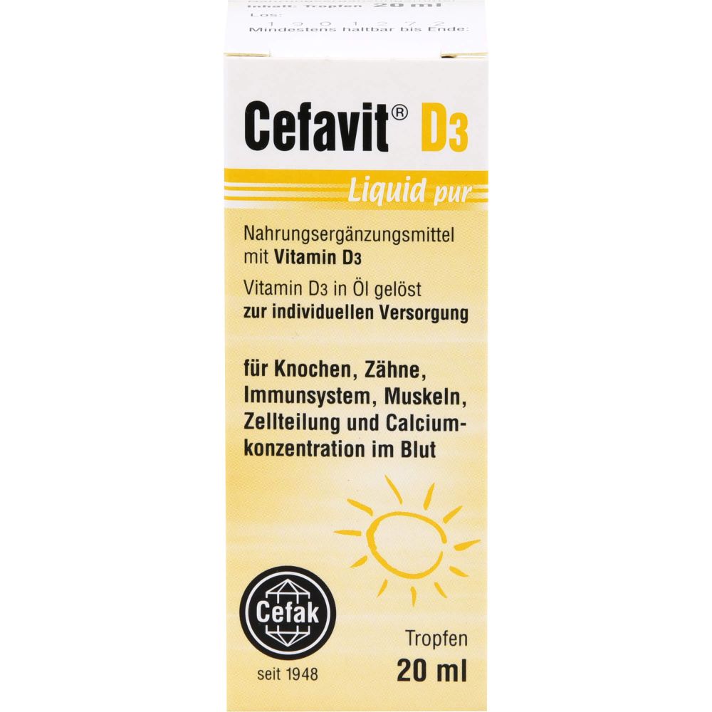 CEFAVIT D3 Liquid pur Tropfen zum Einnehmen