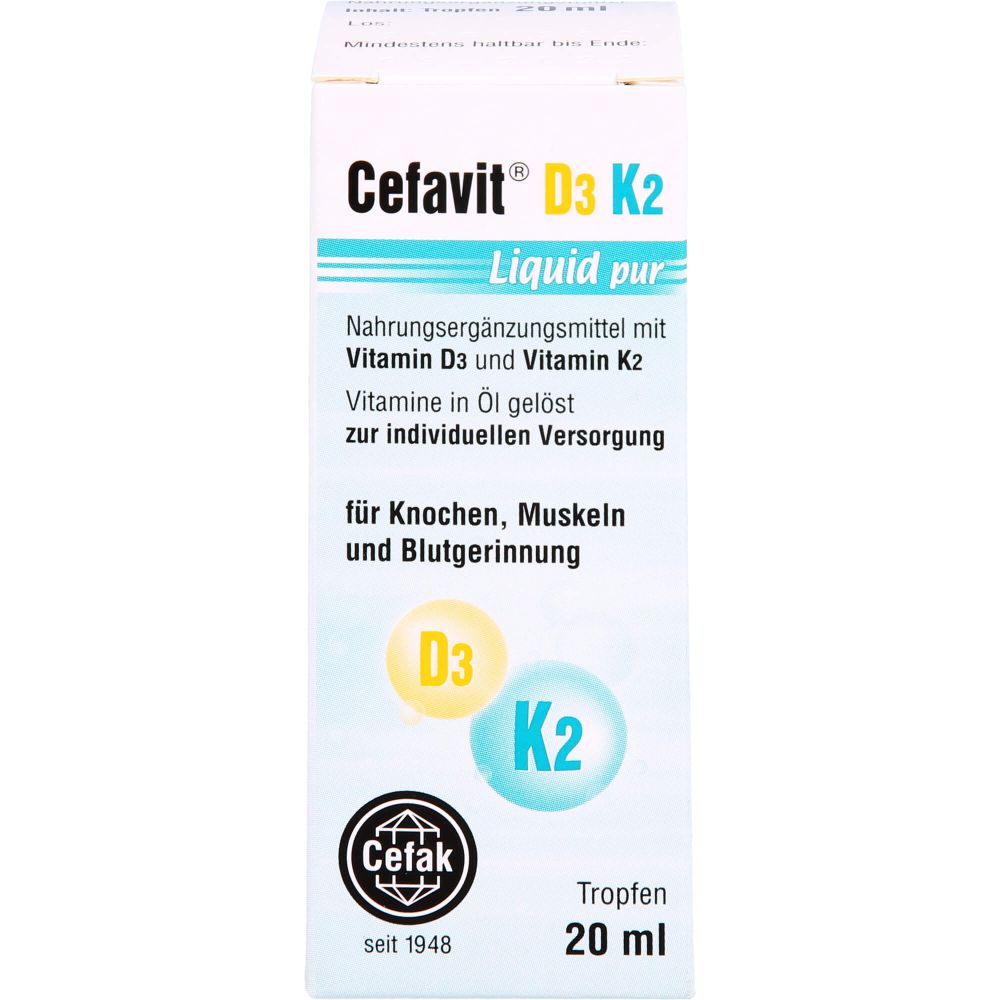 CEFAVIT D3 K2 Liquid pur Tropfen zum Einnehmen