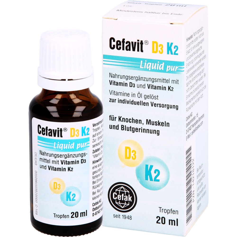 CEFAVIT D3 K2 Liquid pur Tropfen zum Einnehmen