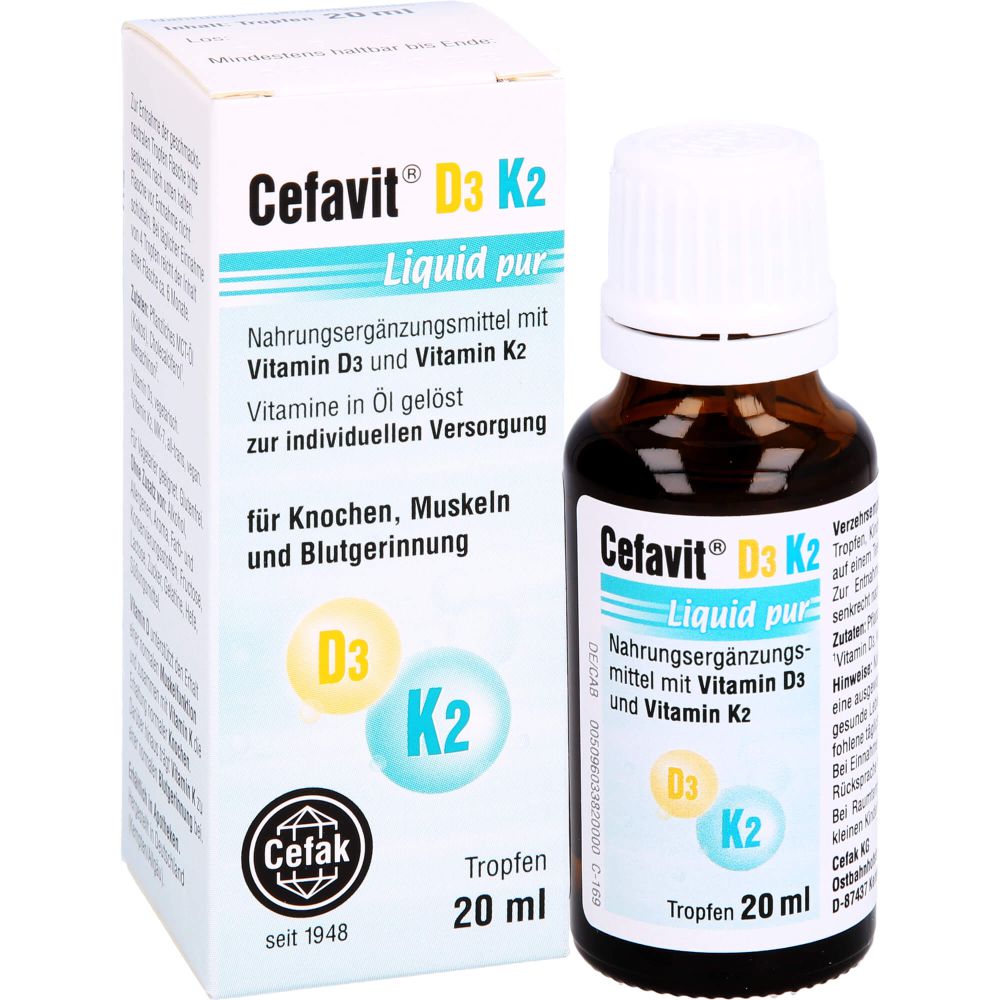 CEFAVIT D3 K2 Liquid pur Tropfen zum Einnehmen