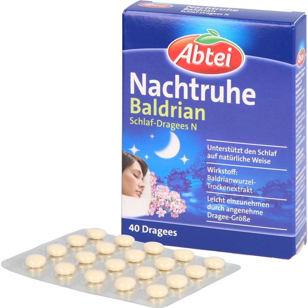 ABTEI Nachtruhe Baldrian Schlaf-Dragees N