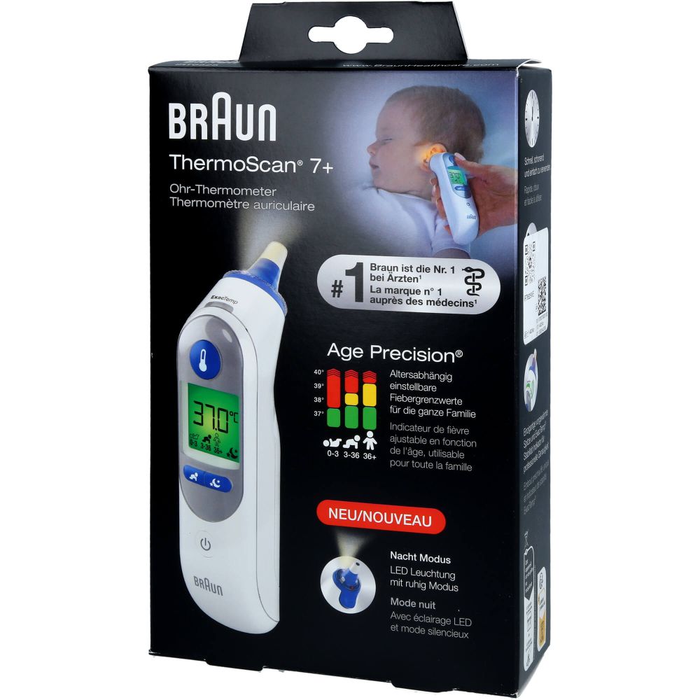 Infrarot Fieberthermometer Braun ThermoScan 7 IRT6520 -Healthcare