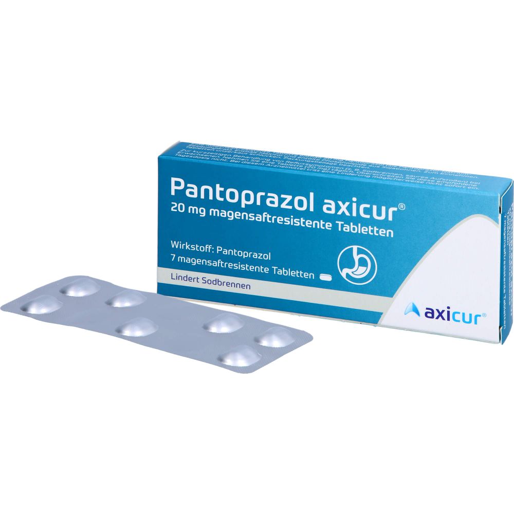 PANTOPRAZOL axicur 20 mg magensaftres.Tabletten