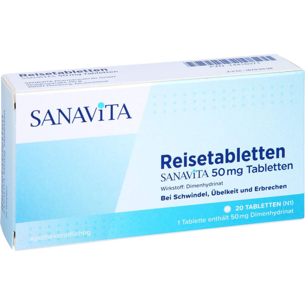 REISETABLETTEN Sanavita 50 mg Tabletten