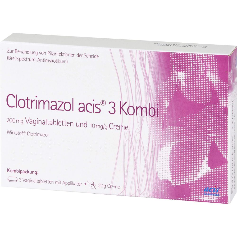 Clotrimazol acis 3 Kombipackung 1 St