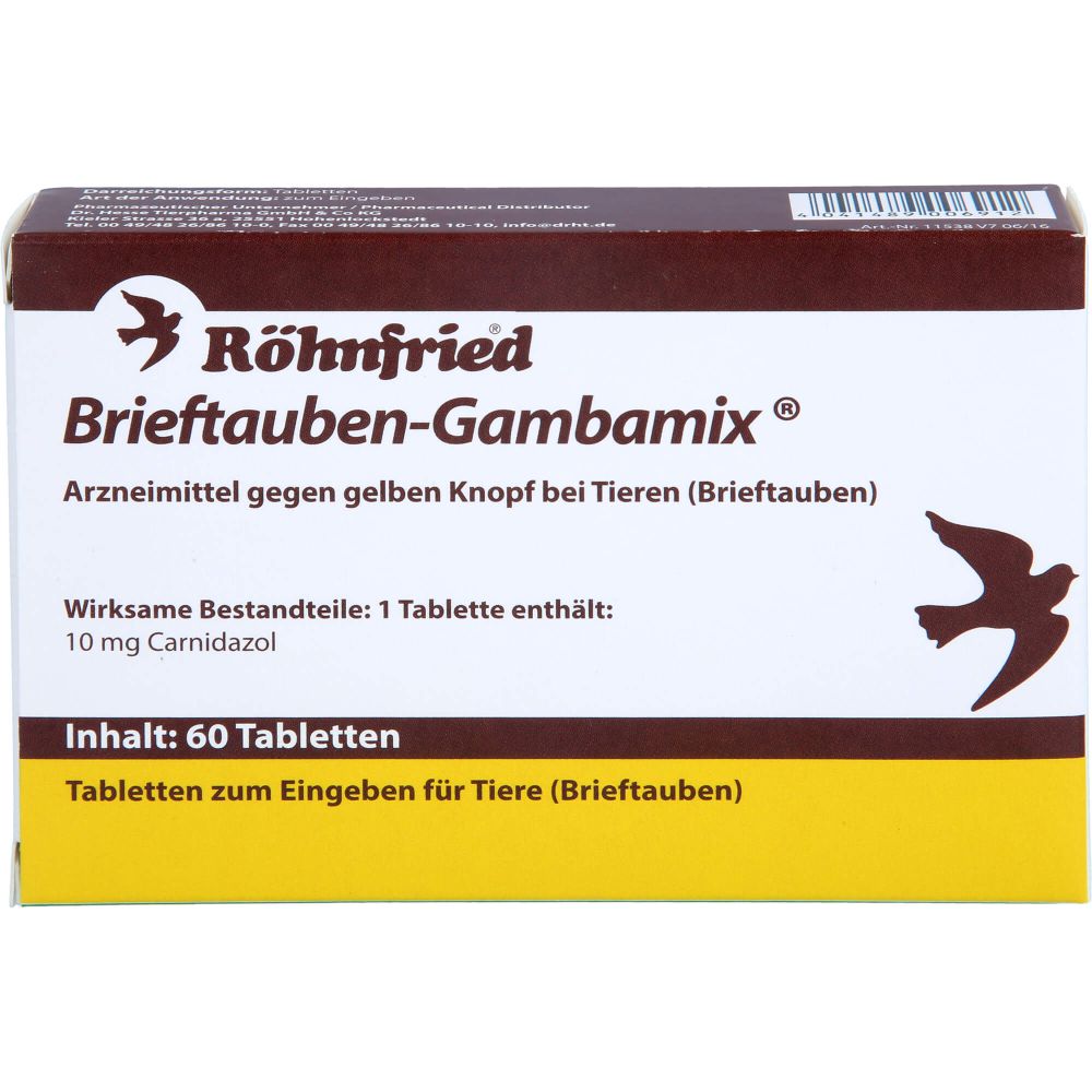BRIEFTAUBEN-Gambamix Tabletten vet.
