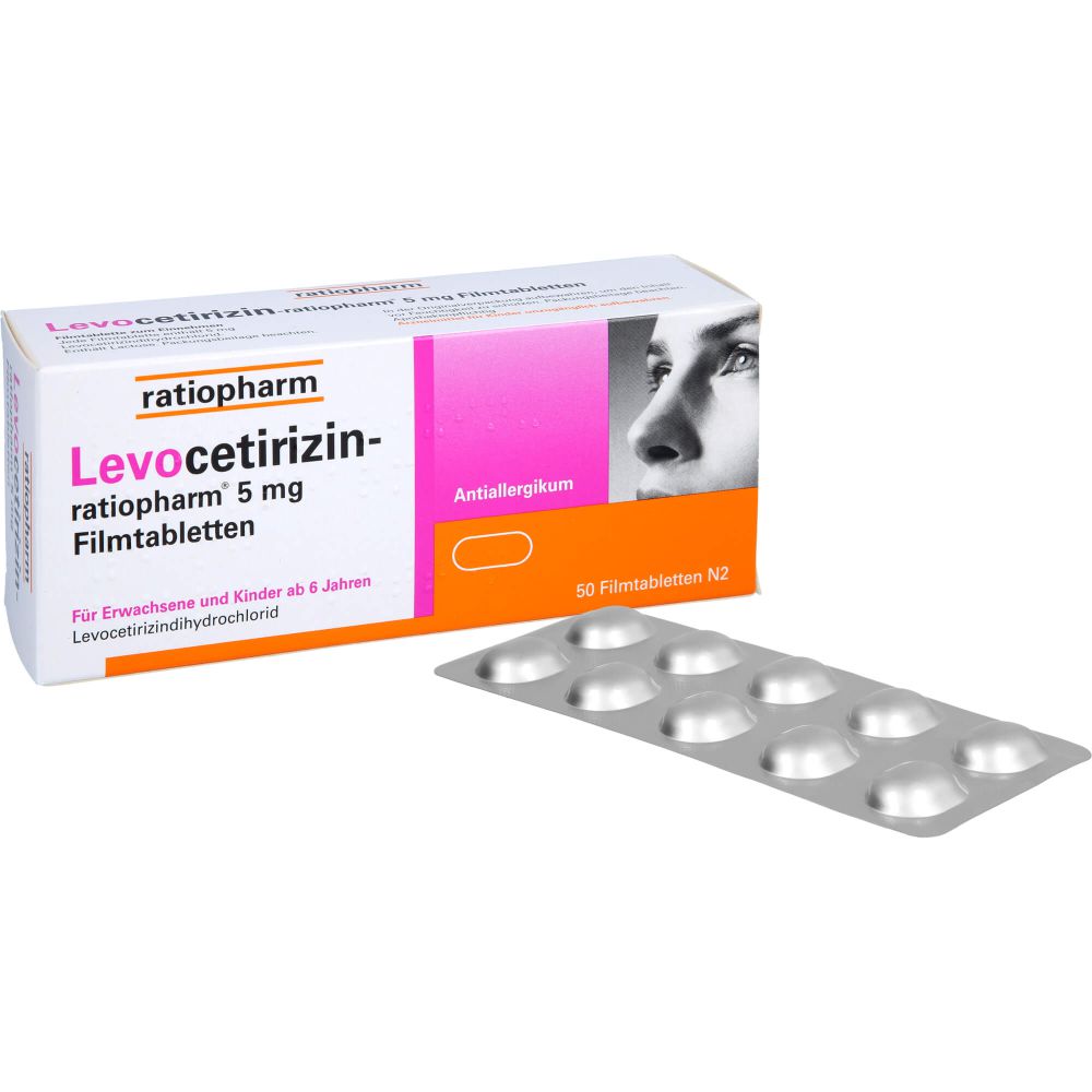 LEVOCETIRIZIN-ratiopharm 5 mg Filmtabletten