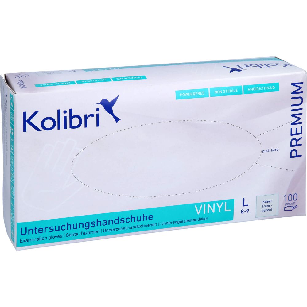 KOLIBRI Premium U.Hands.Vinyl unst.pf L transp.