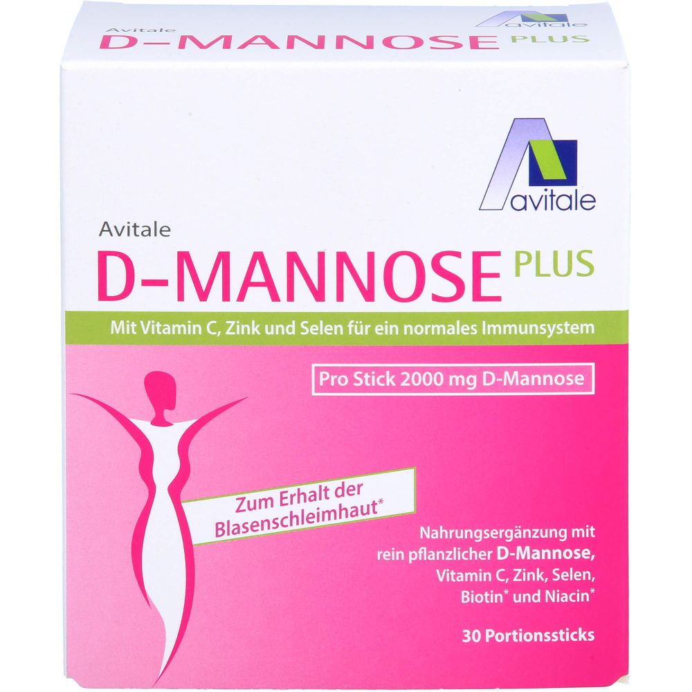 D-MANNOSE PLUS 2000 mg Sticks m.Vit.u.Mineralstof.