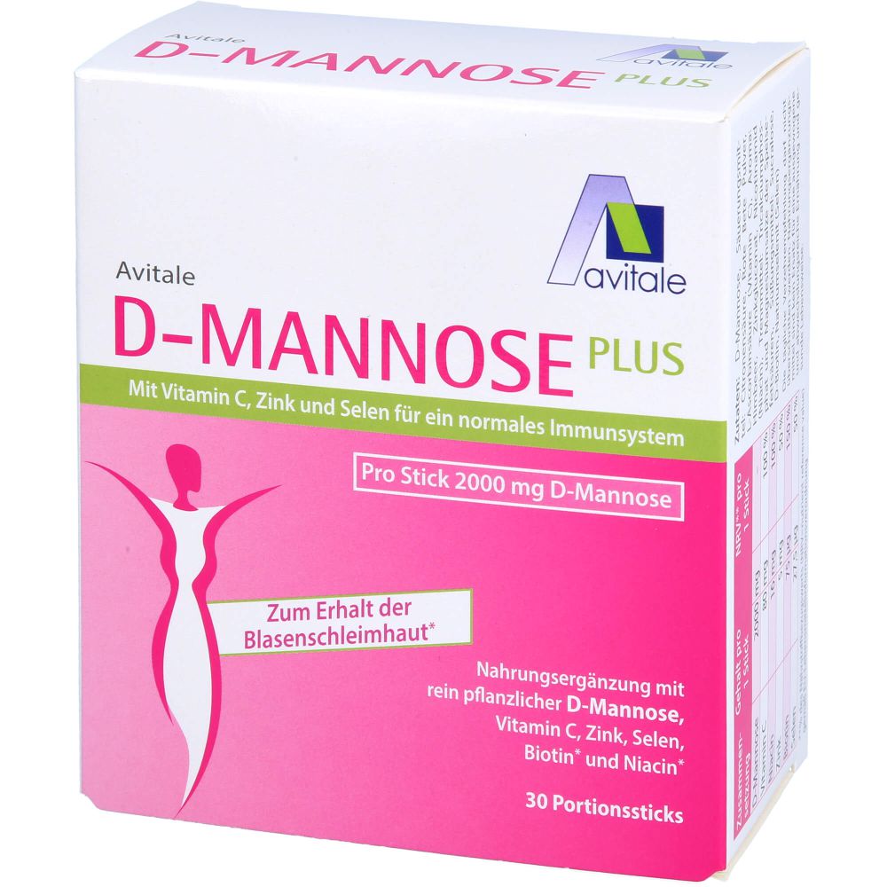 D-MANNOSE PLUS 2000 mg Sticks m.Vit.u.Mineralstof.