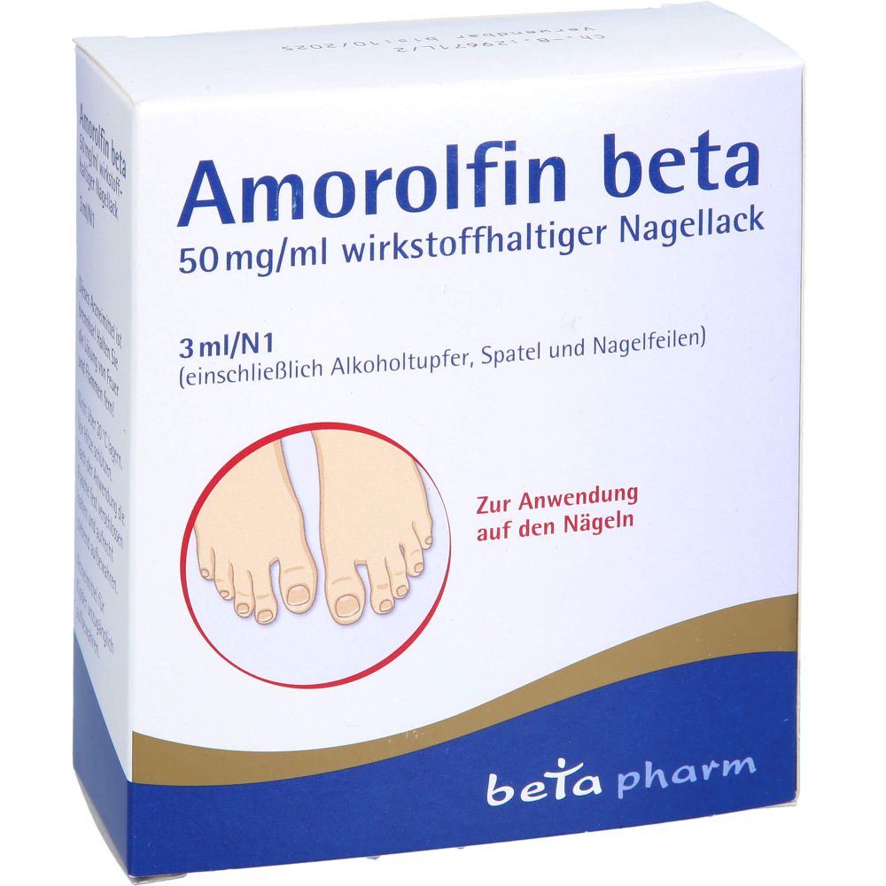 AMOROLFIN beta 50 mg/ml wirkstoffhalt.Nagellack