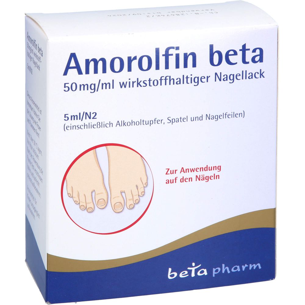 AMOROLFIN beta 50 mg/ml wirkstoffhalt.Nagellack