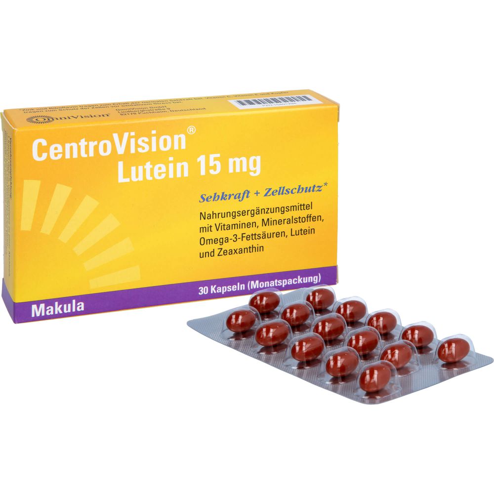 CENTROVISION Lutein 15 mg Kapseln