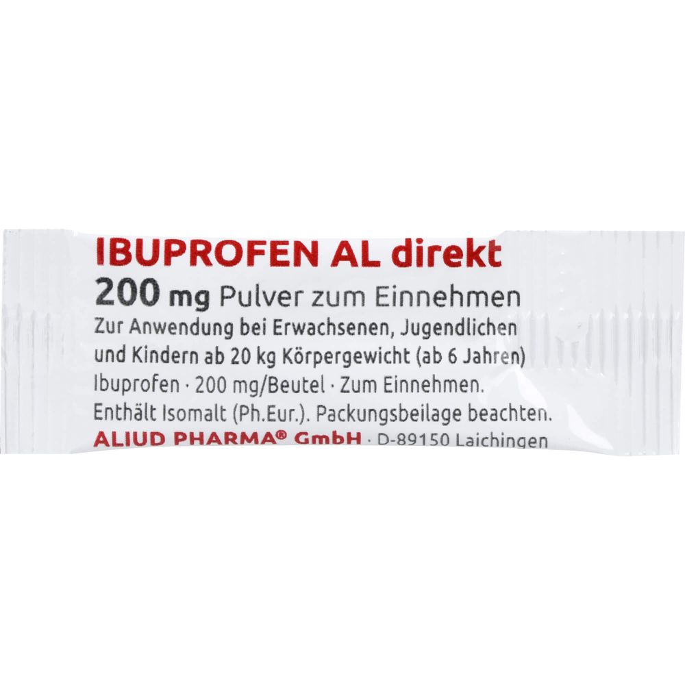 IBUPROFEN AL direkt 200 mg Pulver zum Einnehmen