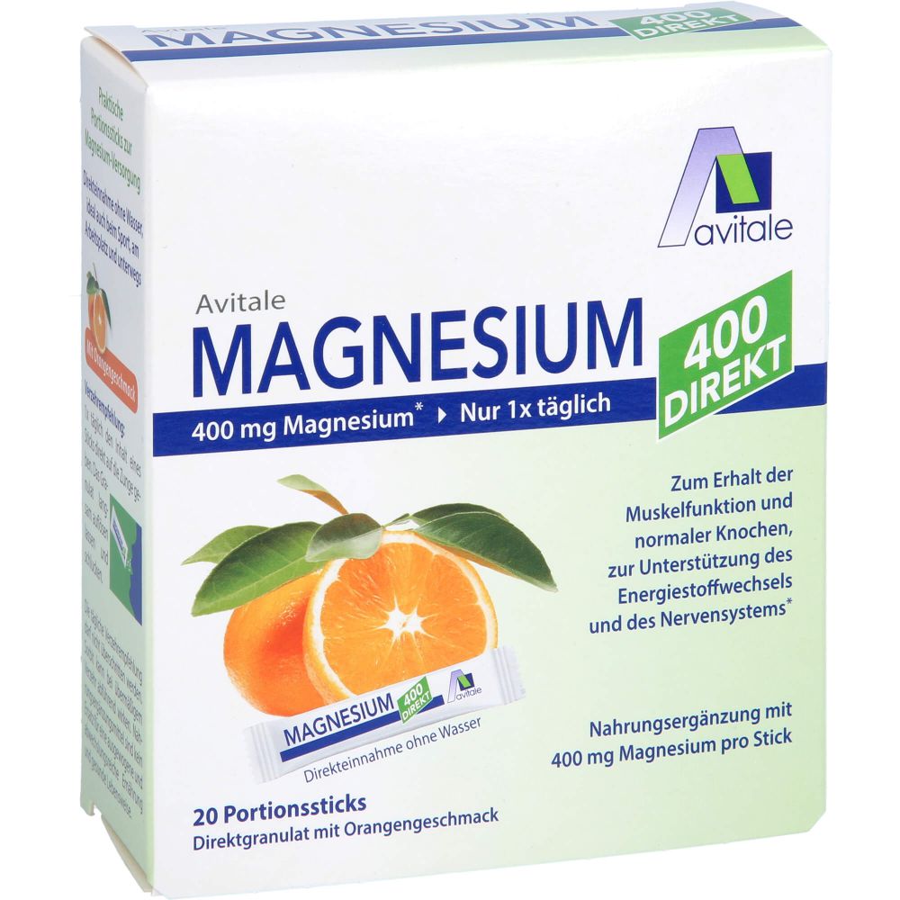 MAGNESIUM 400 direkt Orange Portionssticks