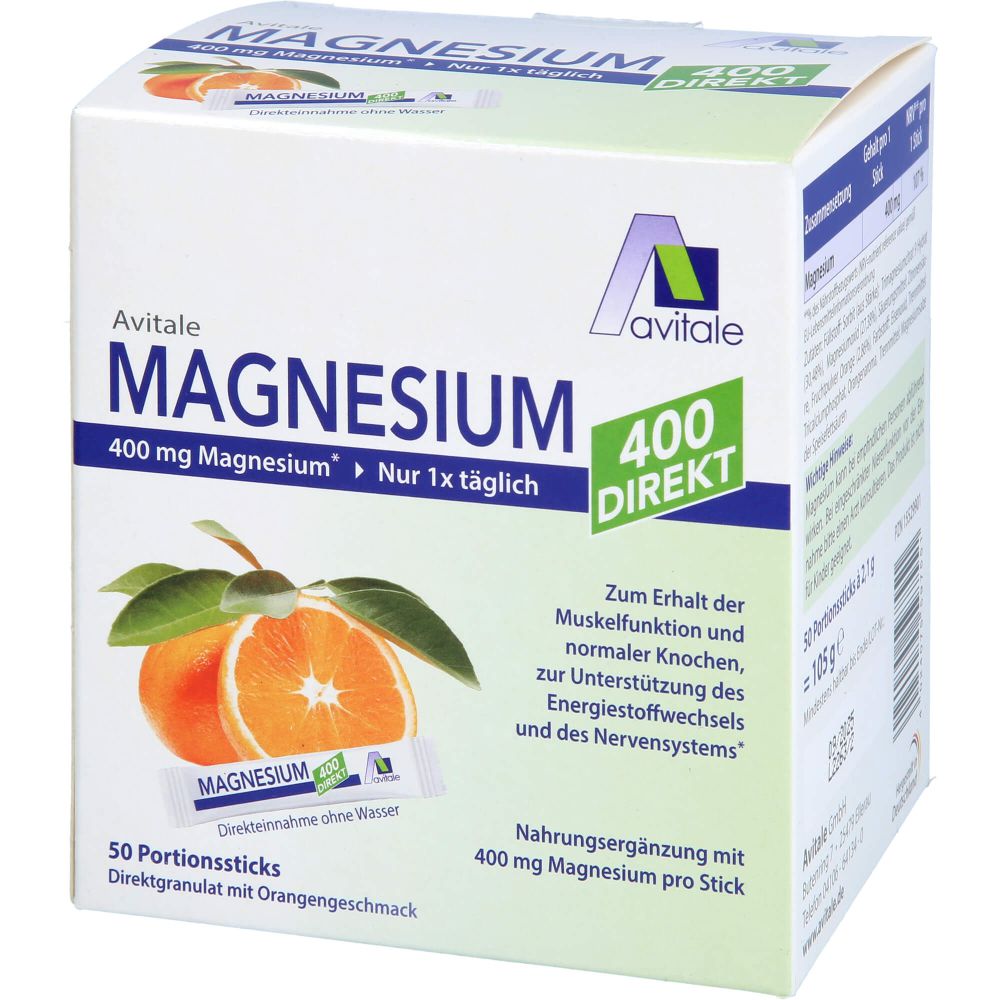 MAGNESIUM 400 direkt Orange Portionssticks