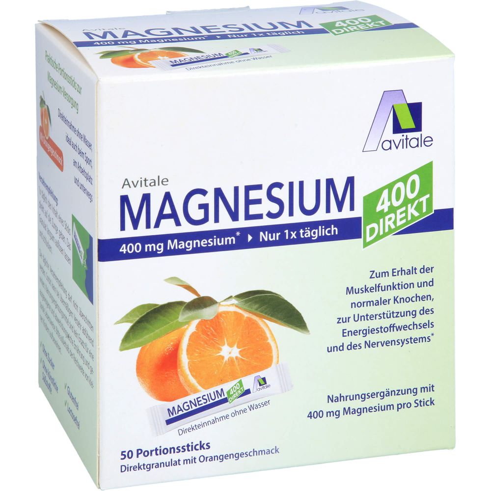 MAGNESIUM 400 direkt Orange Portionssticks