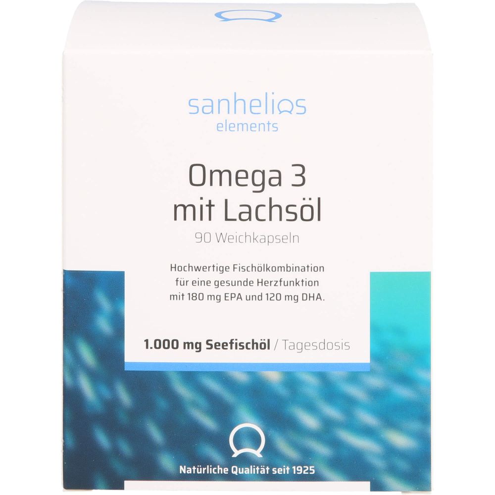 SANHELIOS Omega-3 mit Lachsöl Kapseln