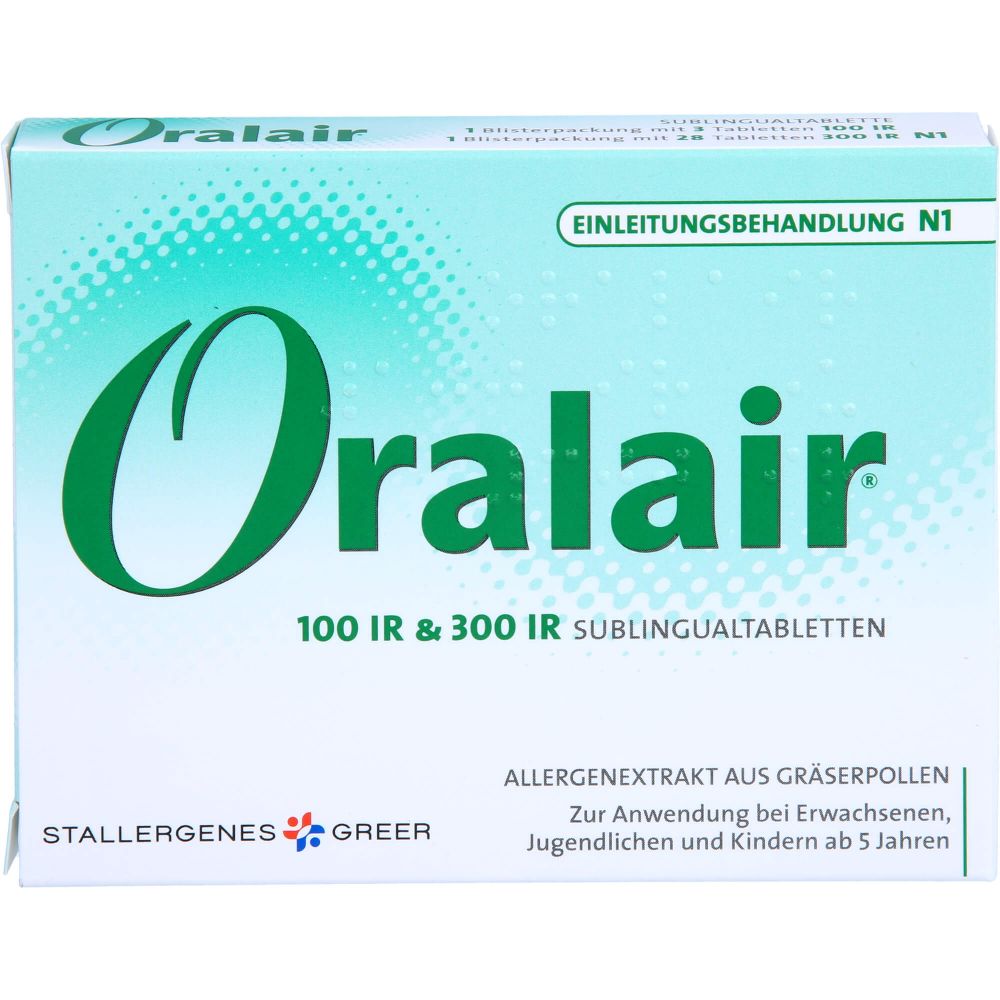 ORALAIR 5-Gräser Einleit.100/300 IR Sublingualtab.