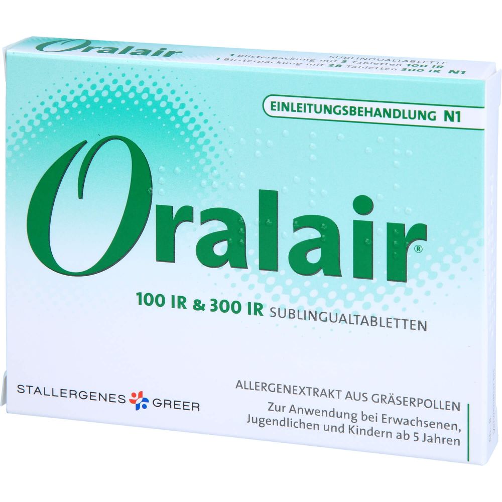 ORALAIR 5-Gräser Einleit.100/300 IR Sublingualtab.