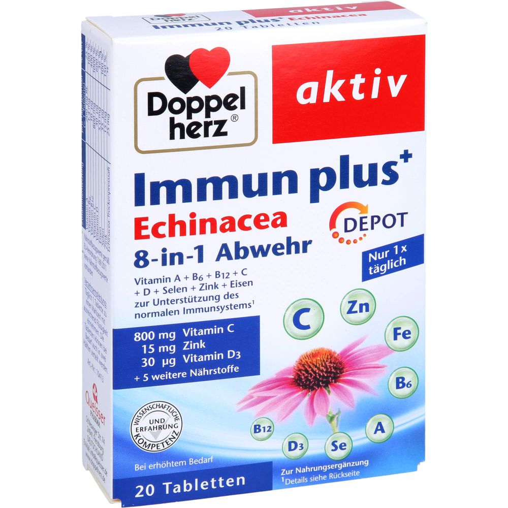 DOPPELHERZ Immun plus Echinacea Depot Tabletten