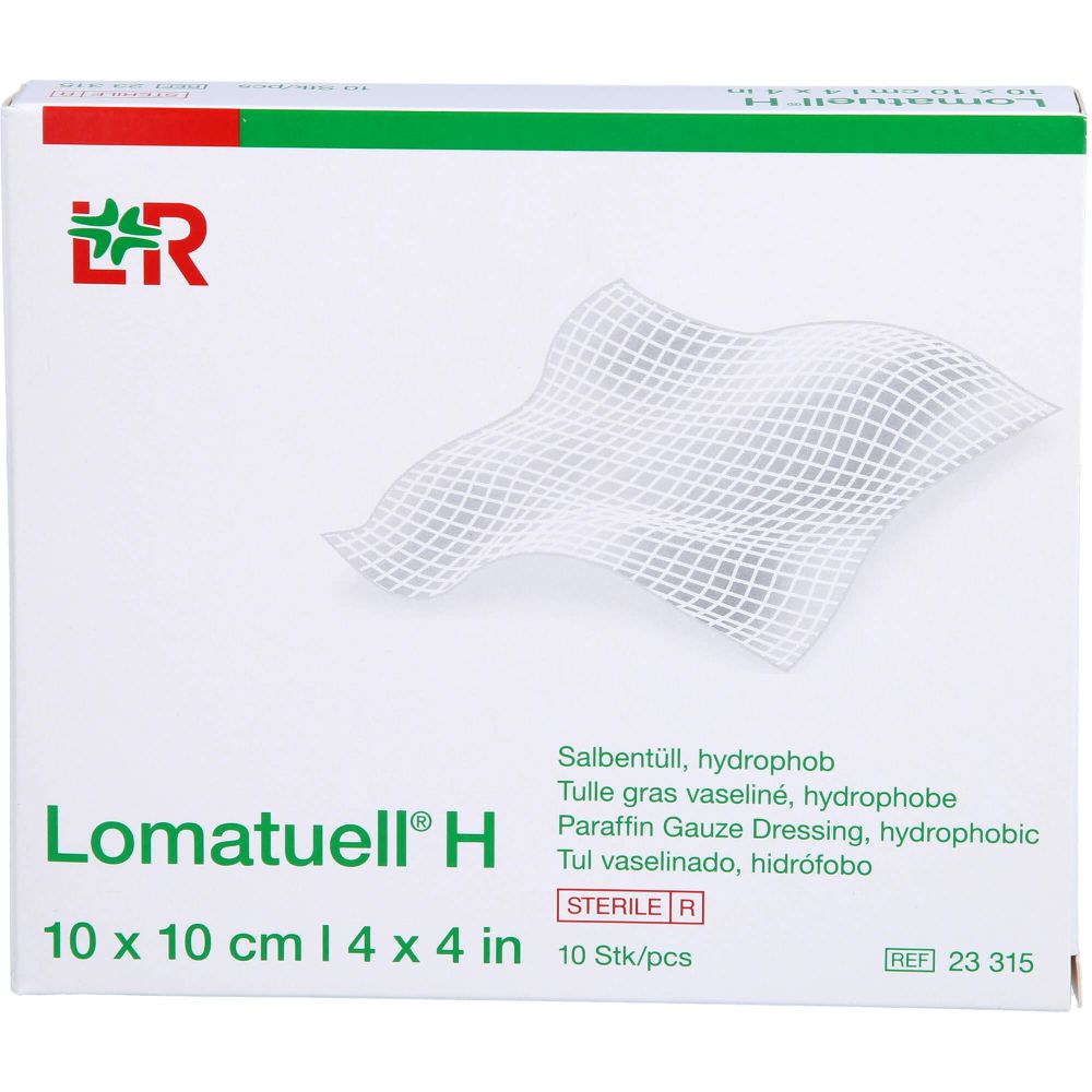 Lomatuell H Salbentüll 10x10 cm steril 10 St