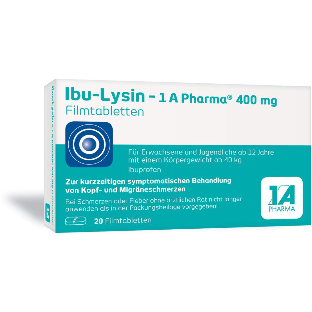 IBU-LYSIN 1A Pharma 400 mg Filmtabletten