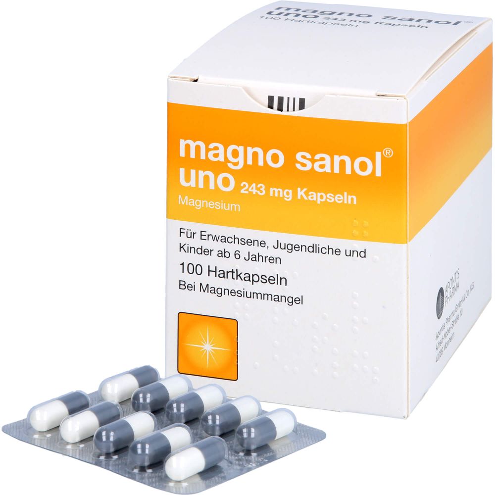 MAGNO SANOL uno 243 mg Kapseln