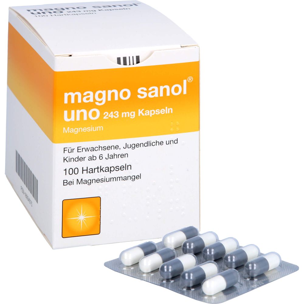 MAGNO SANOL uno 243 mg Kapseln