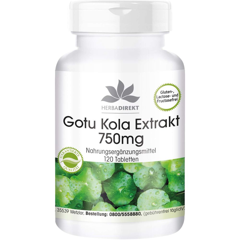 GOTU Kola Extrakt 750 mg Tabletten
