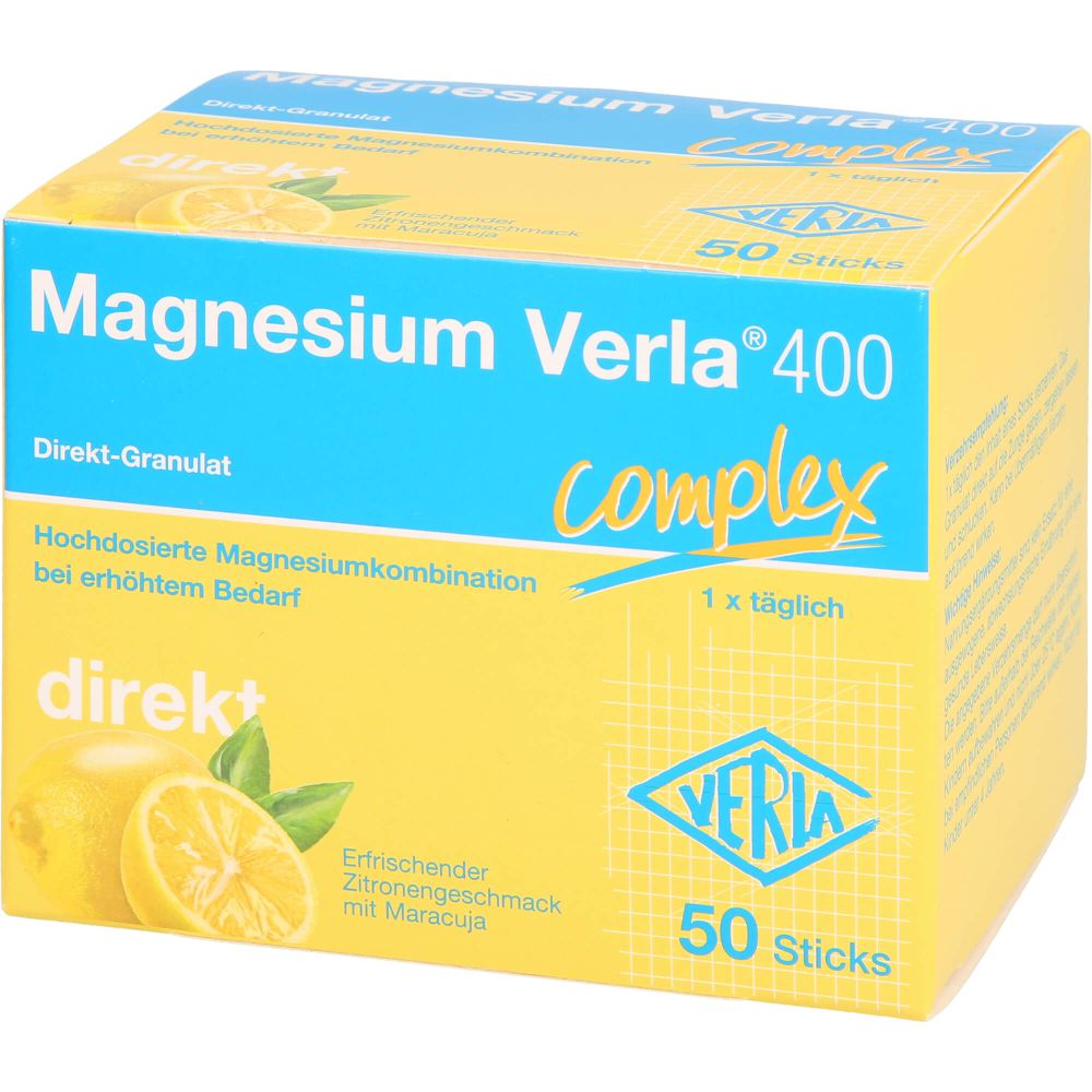 MAGNESIUM VERLA 400 Zitrone Direkt-Granulat